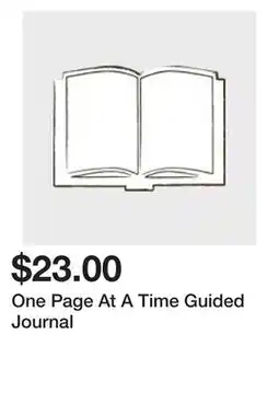 Chapters Indigo One Page At A Time Guided Journal offer