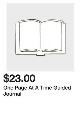 Chapters Indigo One Page At A Time Guided Journal offer