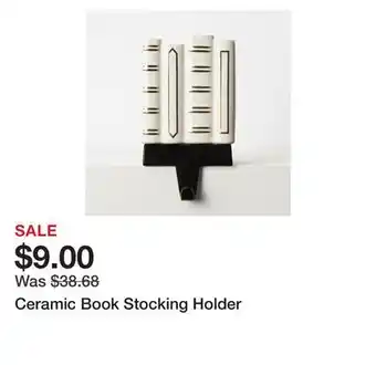 Chapters Indigo Ceramic Book Stocking Holder offer