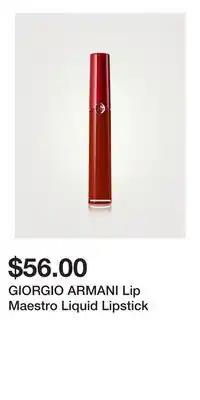 Holt Renfrew GIORGIO ARMANI Lip Maestro Liquid Lipstick offer