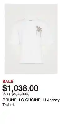 Holt Renfrew BRUNELLO CUCINELLI Jersey T-shirt offer