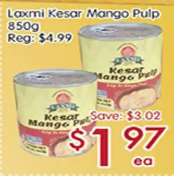 Sunny Food Mart Laxmi Kesar Mango Pulp offer