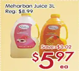 Sunny Food Mart Meharban Juice offer