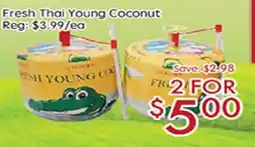 Sunny Food Mart Fresh Thai Young Coconut offer