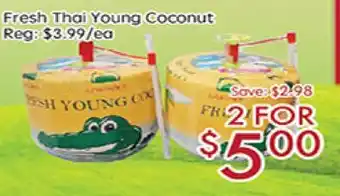 Sunny Food Mart Fresh Thai Young Coconut offer