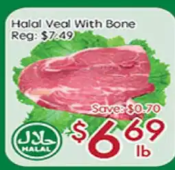 Sunny Food Mart Halal Veal With Bone offer