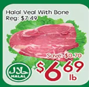 Sunny Food Mart Halal Veal With Bone offer