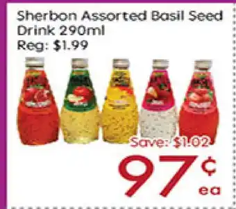 Sunny Food Mart Sherbon Assorted Basil Seed Drink offer