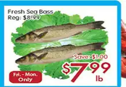 Sunny Food Mart Fresh Sea Bass offer