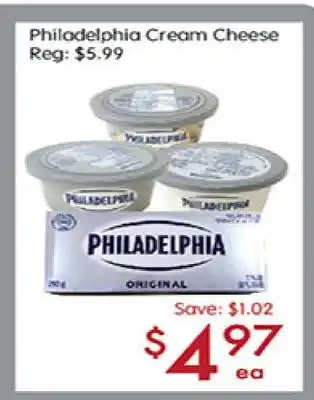 Sunny Food Mart Philadelphia Cream Cheese offer