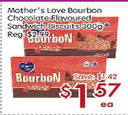 Sunny Food Mart Mother's Love Bourdon Chocolate Flavoured Sandwich Biscuits offer