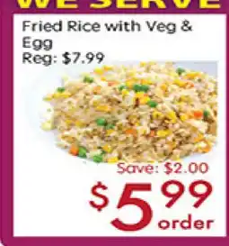 Sunny Food Mart Fried Rice with Veg & Egg offer