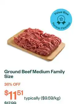 Voilà Ground Beef Medium Family Size offer