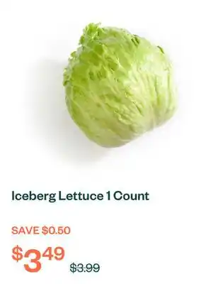 Voilà Iceberg Lettuce 1 Count offer