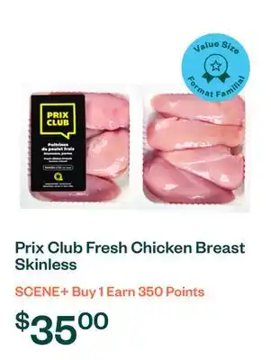 Voilà Prix Club Fresh Chicken Breast Skinless offer