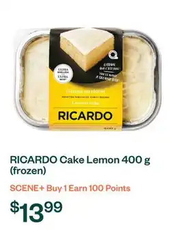 Voilà RICARDO Cake Lemon 400 g (frozen) offer