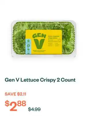 Voilà Gen V Lettuce Crispy 2 Count offer