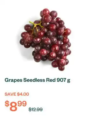 Voilà Grapes Seedless Red 907 g offer