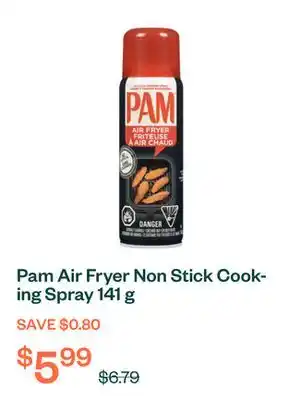 Voilà Pam Air Fryer Non Stick Cooking Spray 141 g offer