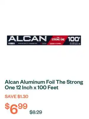 Voilà Alcan Aluminum Foil The Strong One 12 Inch x 100 Feet offer