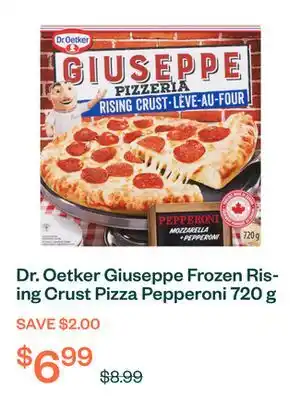 Voilà Dr. Oetker Giuseppe Frozen Rising Crust Pizza Pepperoni 720 g offer