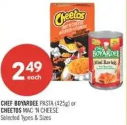 Shoppers Drug Mart Chef boyardee or cheetos offer