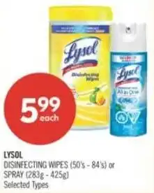 Shoppers Drug Mart Lysol offer