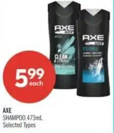 Shoppers Drug Mart Axe shampoo offer