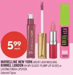 Shoppers Drug Mart Maybelline new york Rimmel London offer