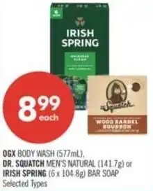 Shoppers Drug Mart Ogx or Dr. Squatch and Irish Spring offer