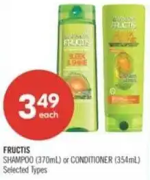 Shoppers Drug Mart Fructis shampoo offer