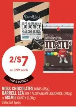 Shoppers Drug Mart Ross Chocolates offer