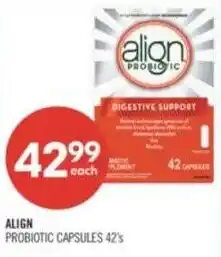 Shoppers Drug Mart Align probiotic capsules offer