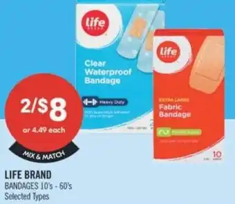 Shoppers Drug Mart Life Brand bandages offer