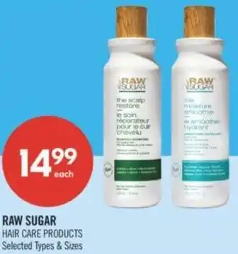 Shoppers Drug Mart Raw sugar hair care products offer