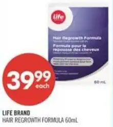 Shoppers Drug Mart Life brand Hair Regrowth Formula offer