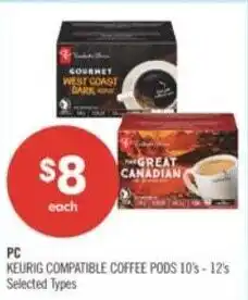 Shoppers Drug Mart PC Keurig compatible coffee pods offer