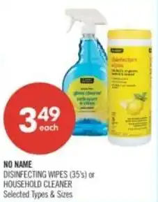 Shoppers Drug Mart No Name disinfecting wipes offer