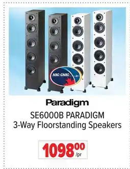 2001 Audio Video SE6000B 3-Way Floorstanding Speakers offer