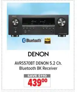 2001 Audio Video AVRS570BT 5.2 Ch. Bluetooth 8K Receiver offer