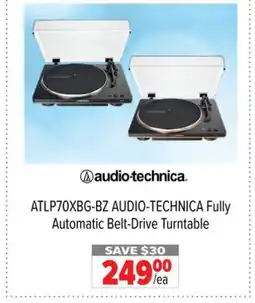 2001 Audio Video ATLP70XBG-BZ AUDIO-TECHNICA Fully Automatic Belt-Drive Turntable offer