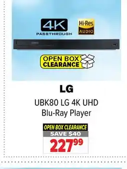 2001 Audio Video UBK80 4K UHD Blu-Ray Player offer