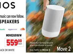 2001 Audio Video MOVE2US1B/W PORTABLE SPEAKERS offer