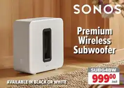 2001 Audio Video SUBG4BW Premium Wireless Subwoofer offer