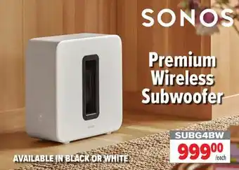 2001 Audio Video SUBG4BW Premium Wireless Subwoofer offer