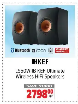 2001 Audio Video LS50WIIB Ultimate Wireless HiFi Speakers offer