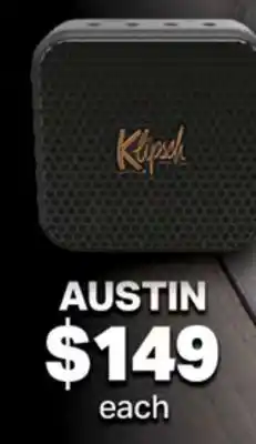 2001 Audio Video AUSTIN Portable Bluetooth Speakers offer