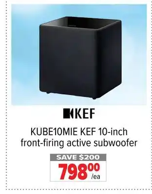 2001 Audio Video KUBE10MIE 10-inch front-firing active subwoofer offer