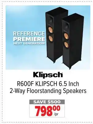 2001 Audio Video R600F 6.5 Inch 2-Way Floorstanding Speakers offer