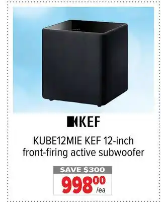 2001 Audio Video KUBE12MIE 12-inch front-firing active subwoofer offer